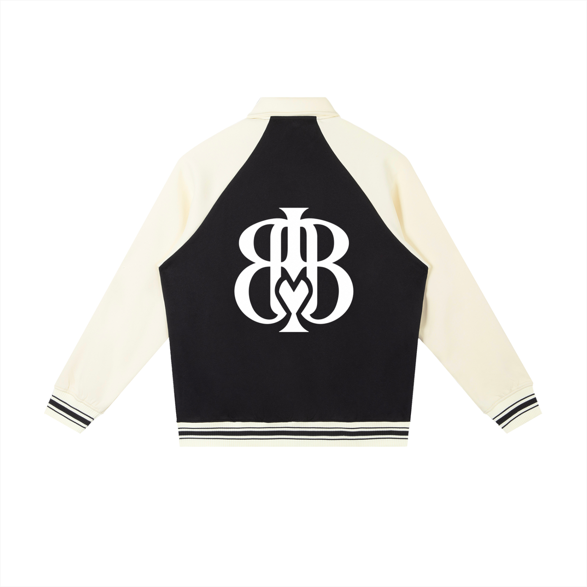 Contrast Raglan Sleeve Baseball Jacket
