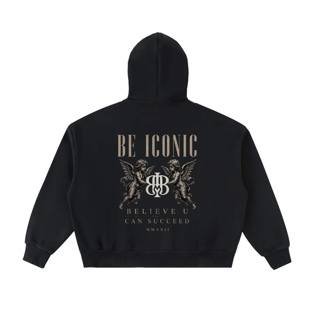 Fleeced Full-Zip Boxy Hoodie
