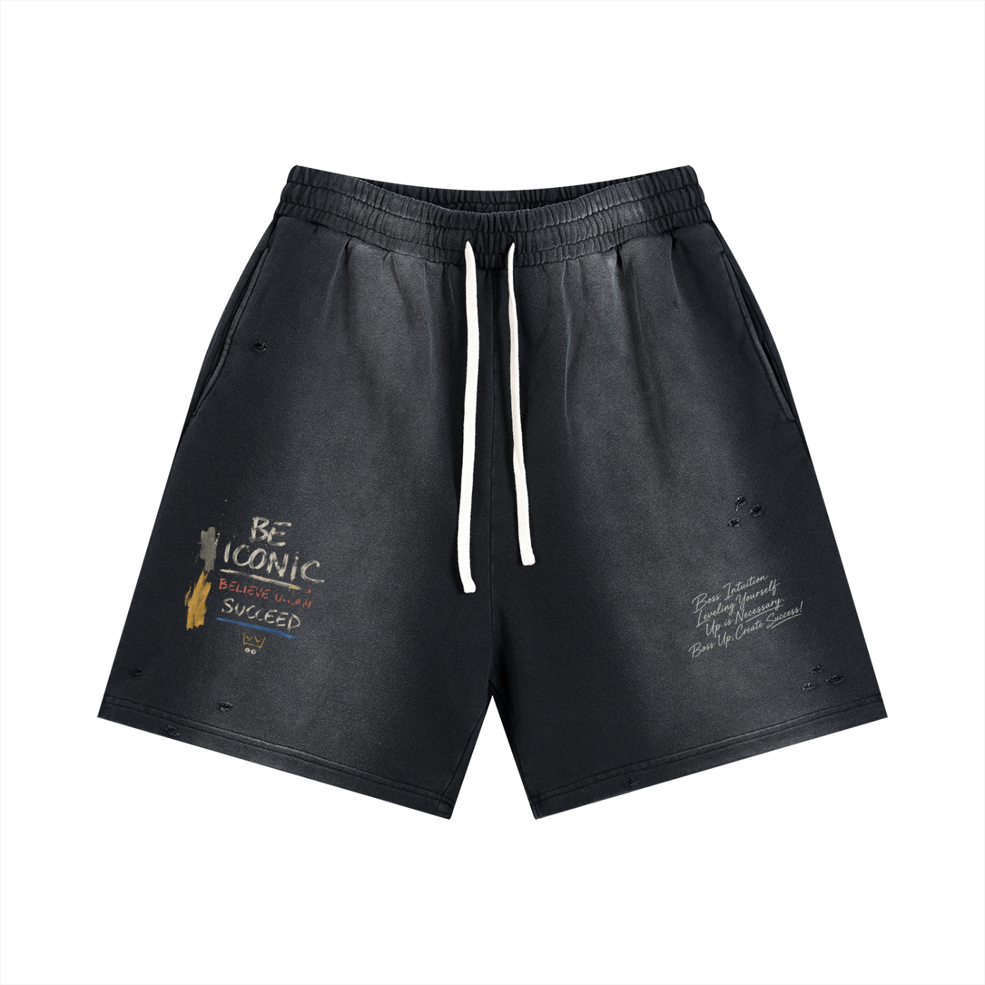 Sun Fade Distressed Shorts
