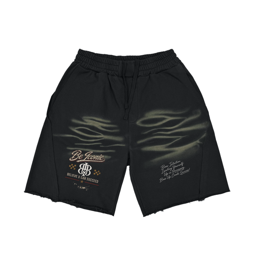 Vintage Washed Tiger Stripes Short Pants