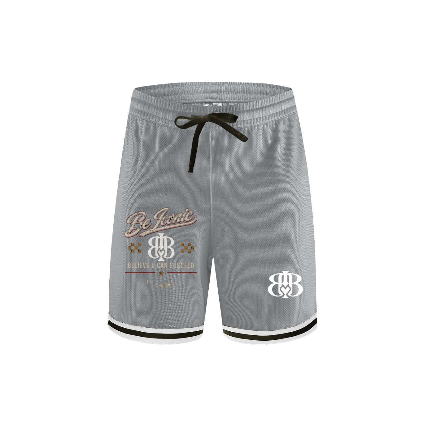 Classic Stripe Trim Basketball Shorts
