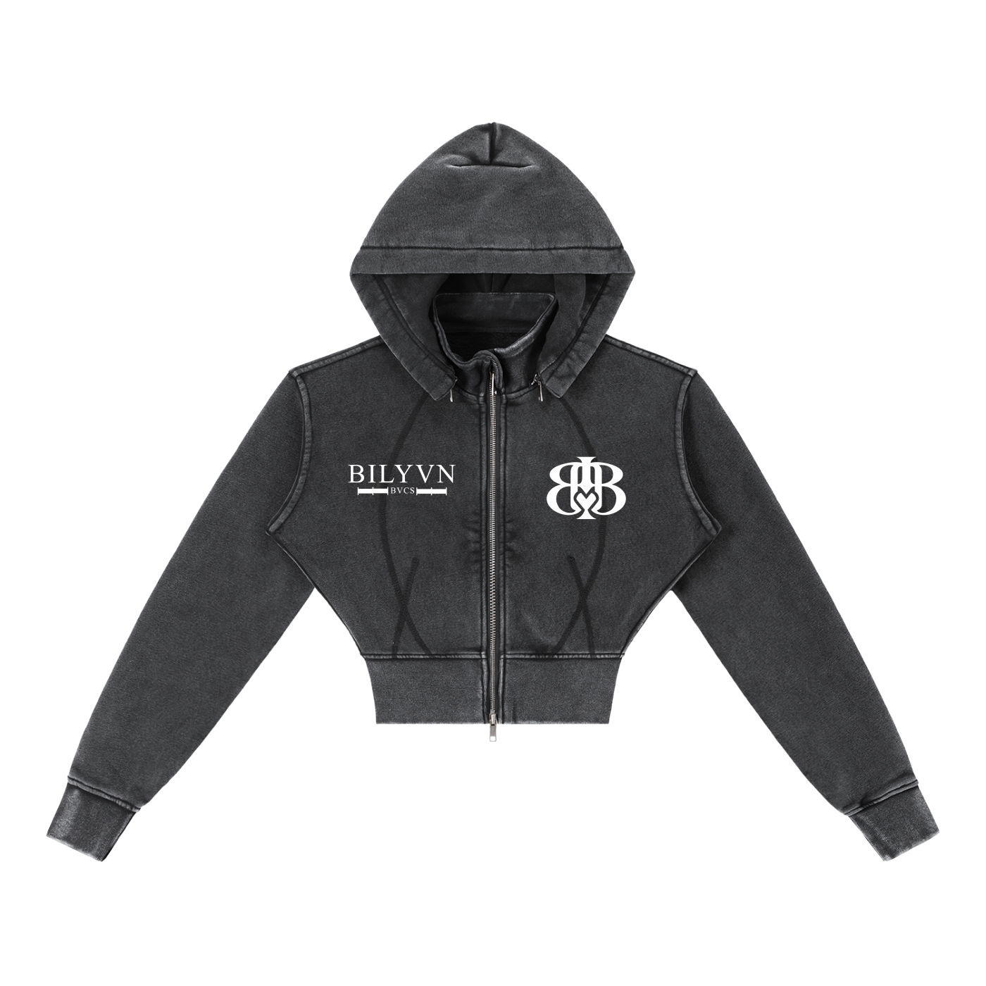 Women’s Vintage Washed Cropped Fleece Hoodie