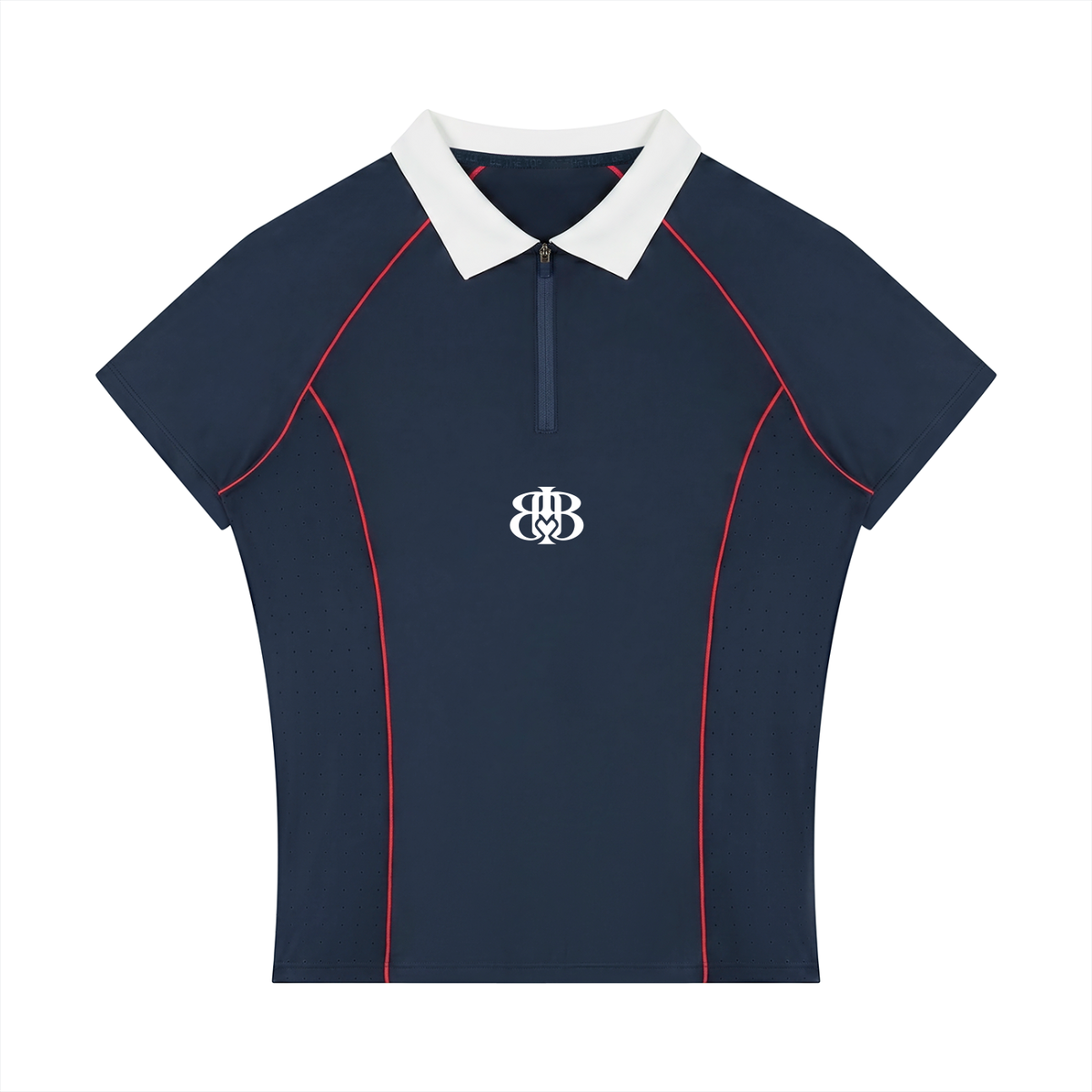 Women’s Slim Fit Quarter-Zip Polo Shirt