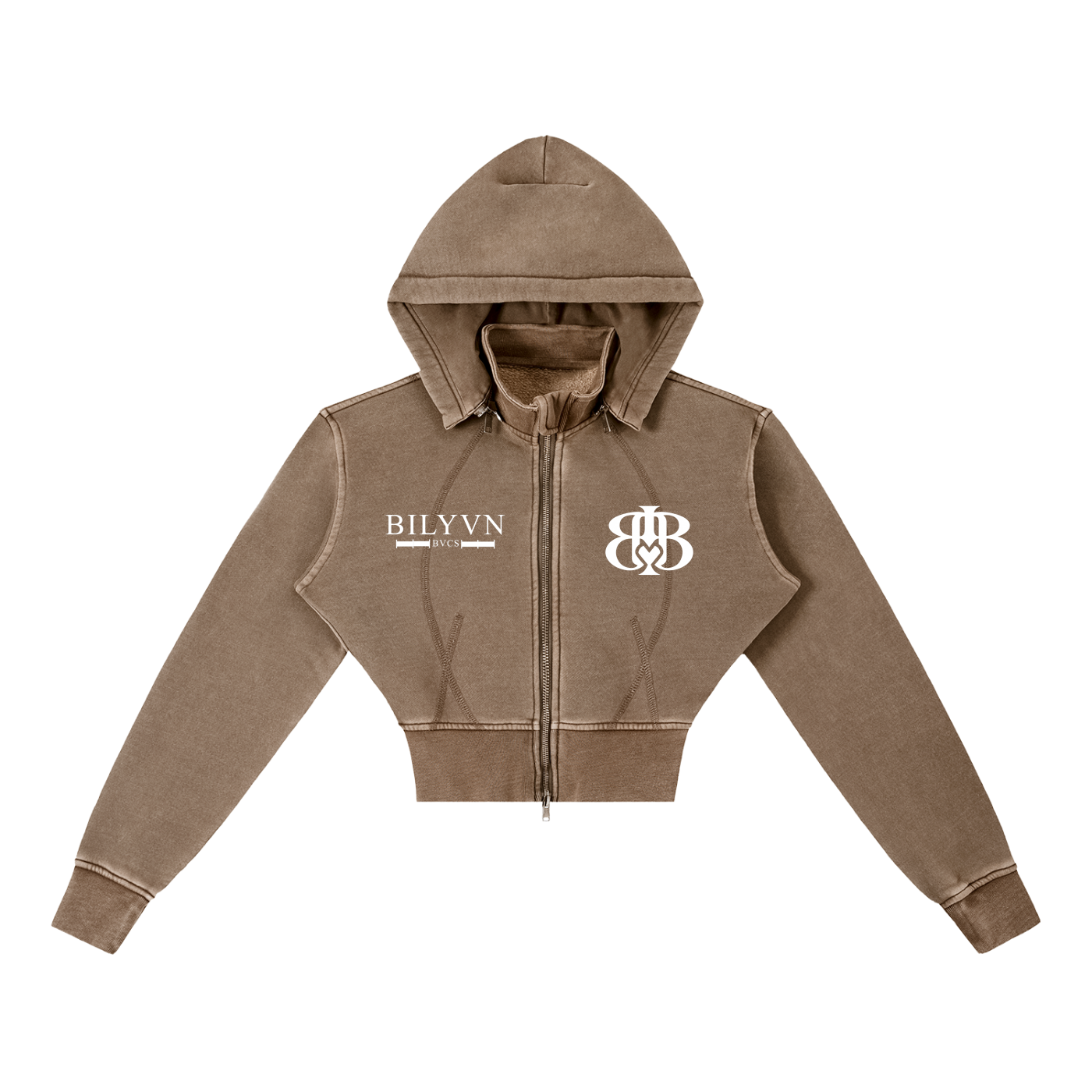 Women’s Vintage Washed Cropped Fleece Hoodie