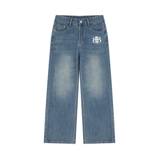 Women’s Vintage Wash Wide Leg Jeans