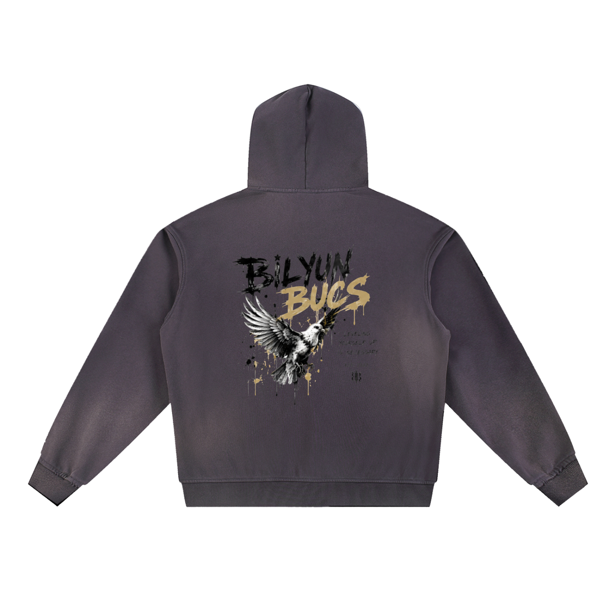 Sun Fade Frayed Fleece Hoodie
