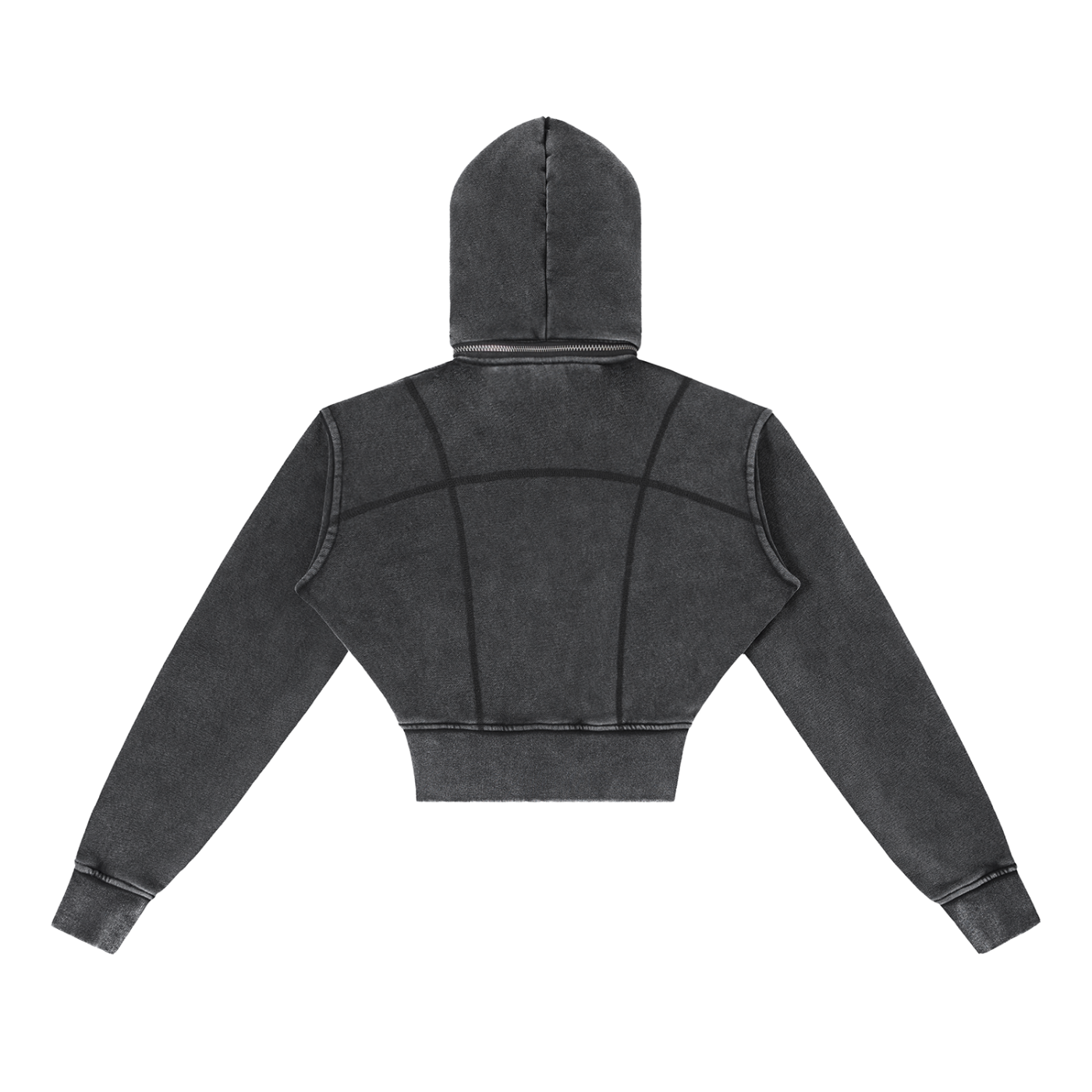 Women’s Vintage Washed Cropped Fleece Hoodie