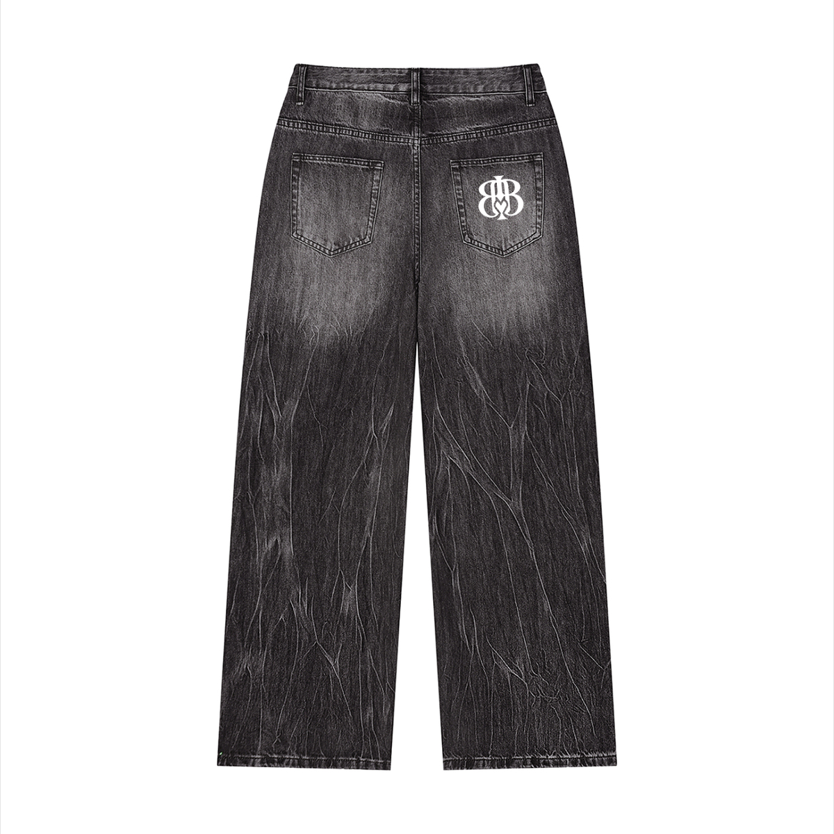 Men’s Vintage Wash Wide Leg Jeans