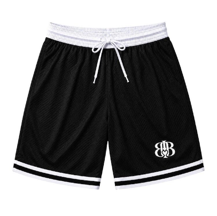 Classic Stripe Trim Basketball Shorts