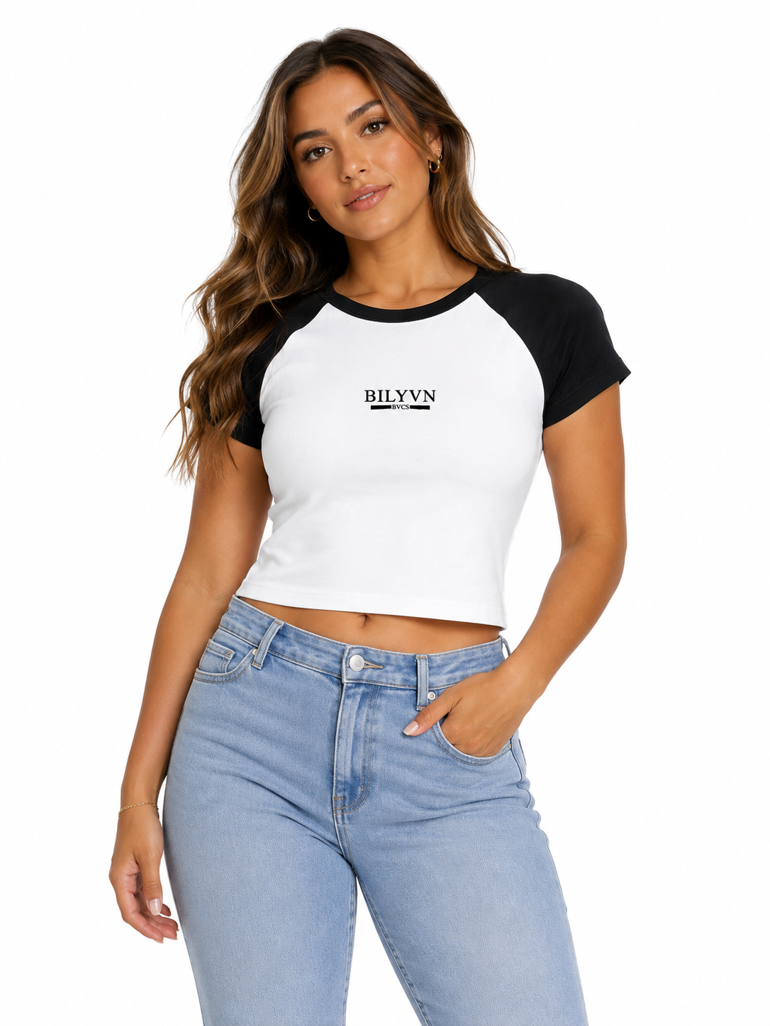 Women’s micro rib raglan baby tee