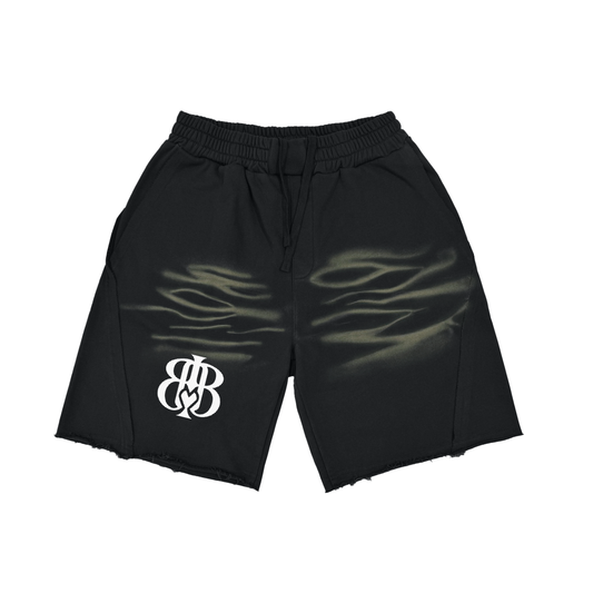 Vintage Washed Tiger Stripes Short Pants