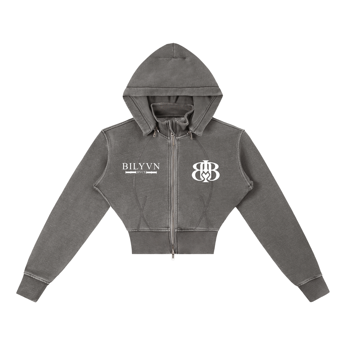 Women’s Vintage Washed Cropped Fleece Hoodie