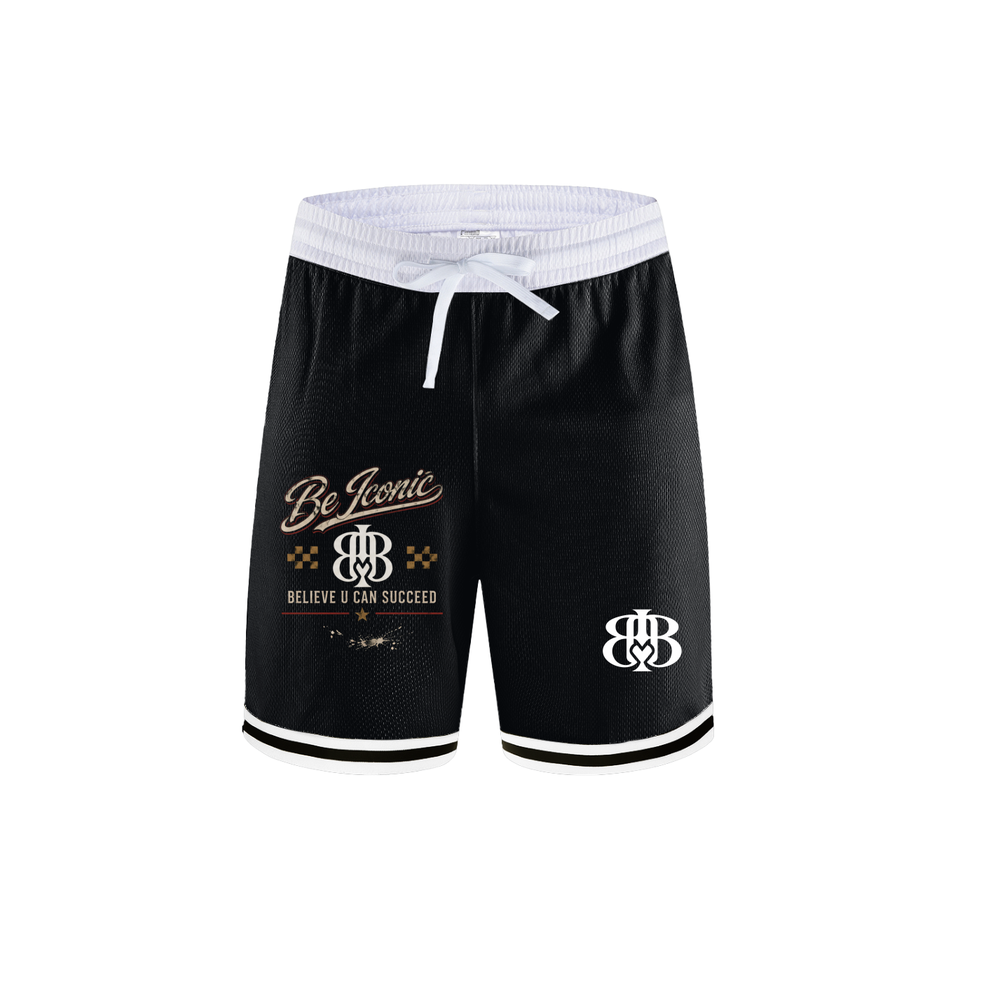 Classic Stripe Trim Basketball Shorts
