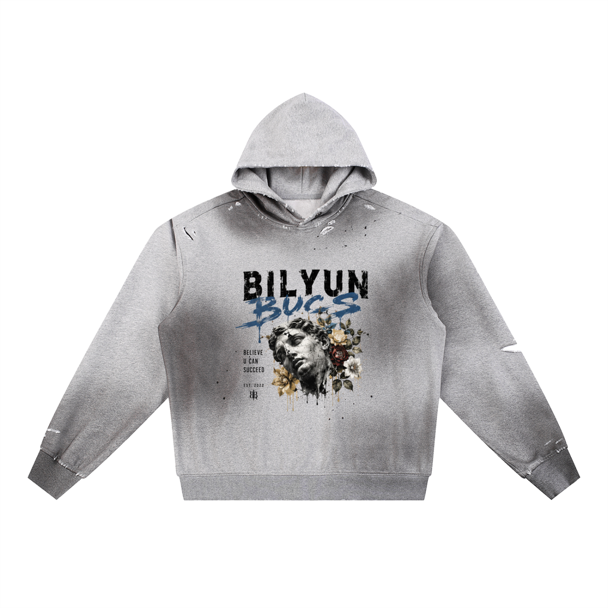 Sun Fade Frayed Fleece Hoodie