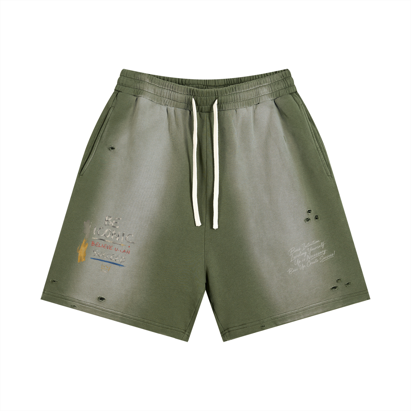 Sun Fade Distressed Shorts