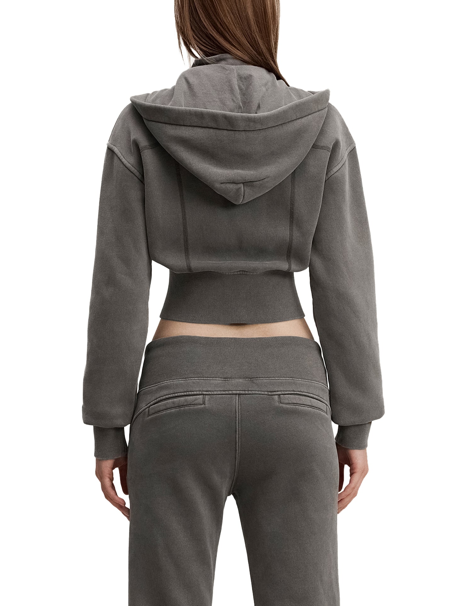 Women’s Vintage Washed Cropped Fleece Hoodie