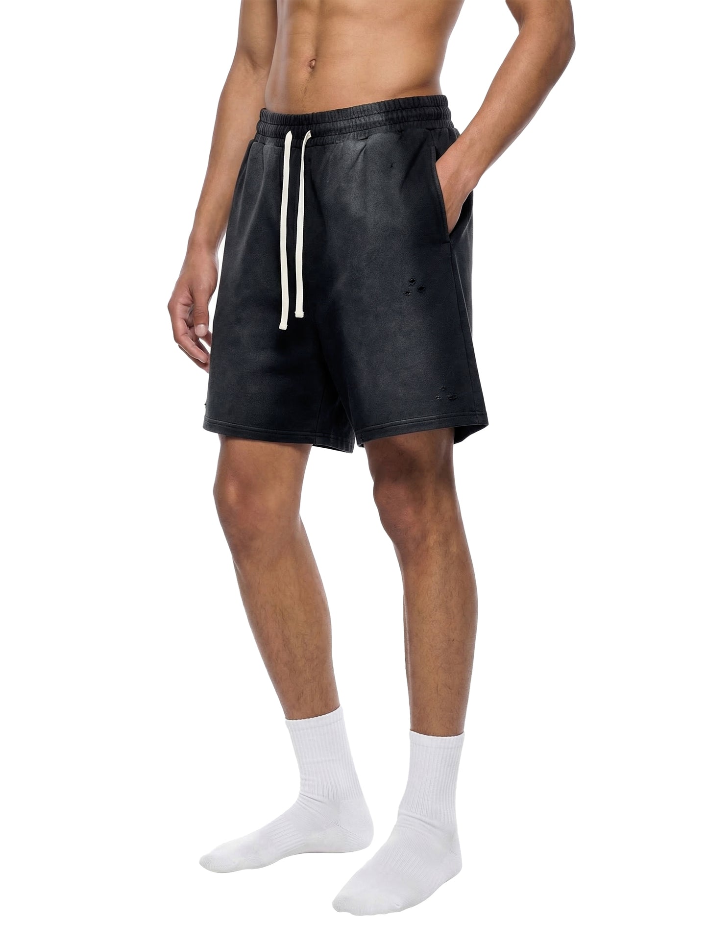Sun Fade Distressed Shorts