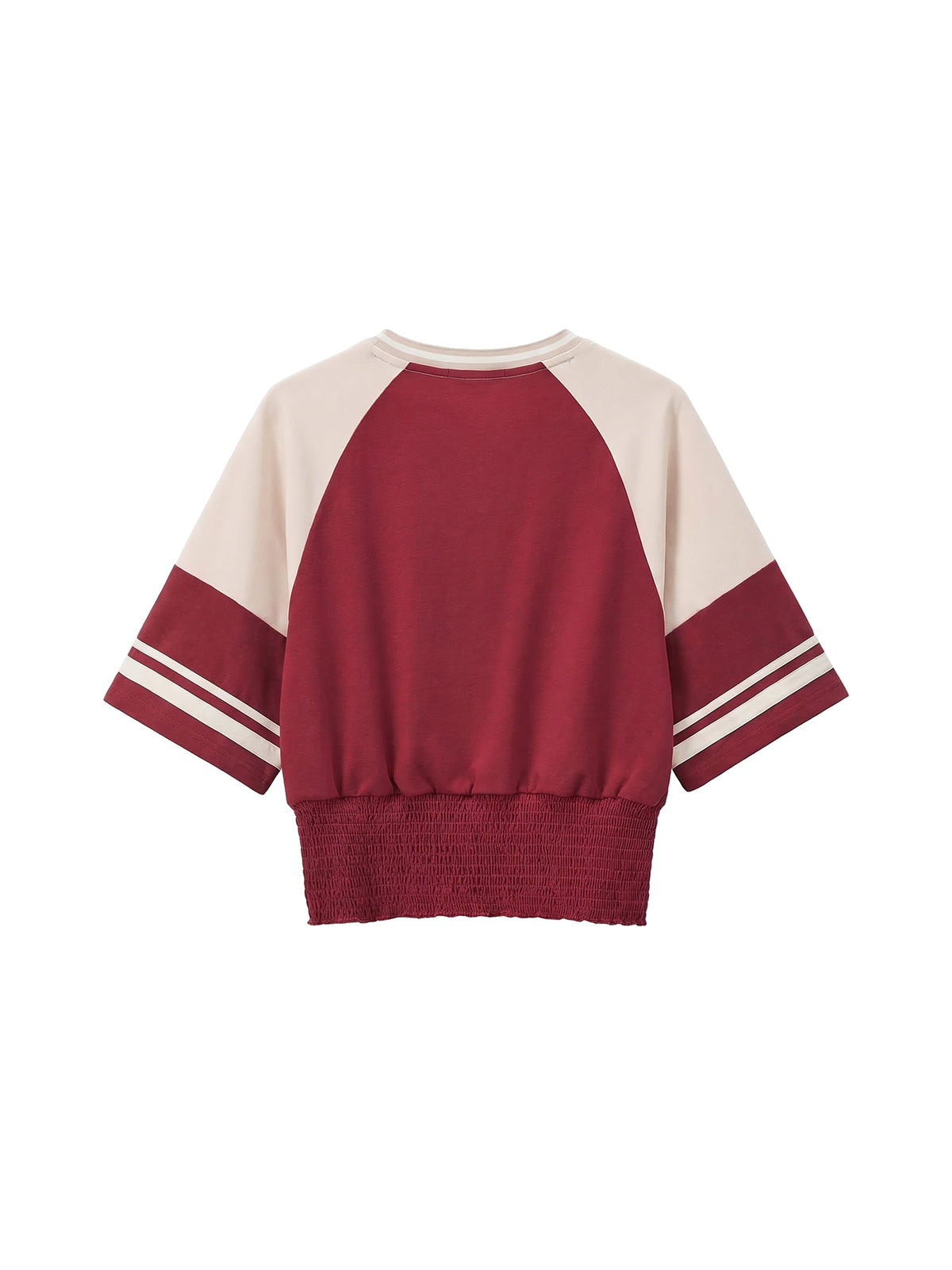 Women's Color Block Ruched T-Shirt