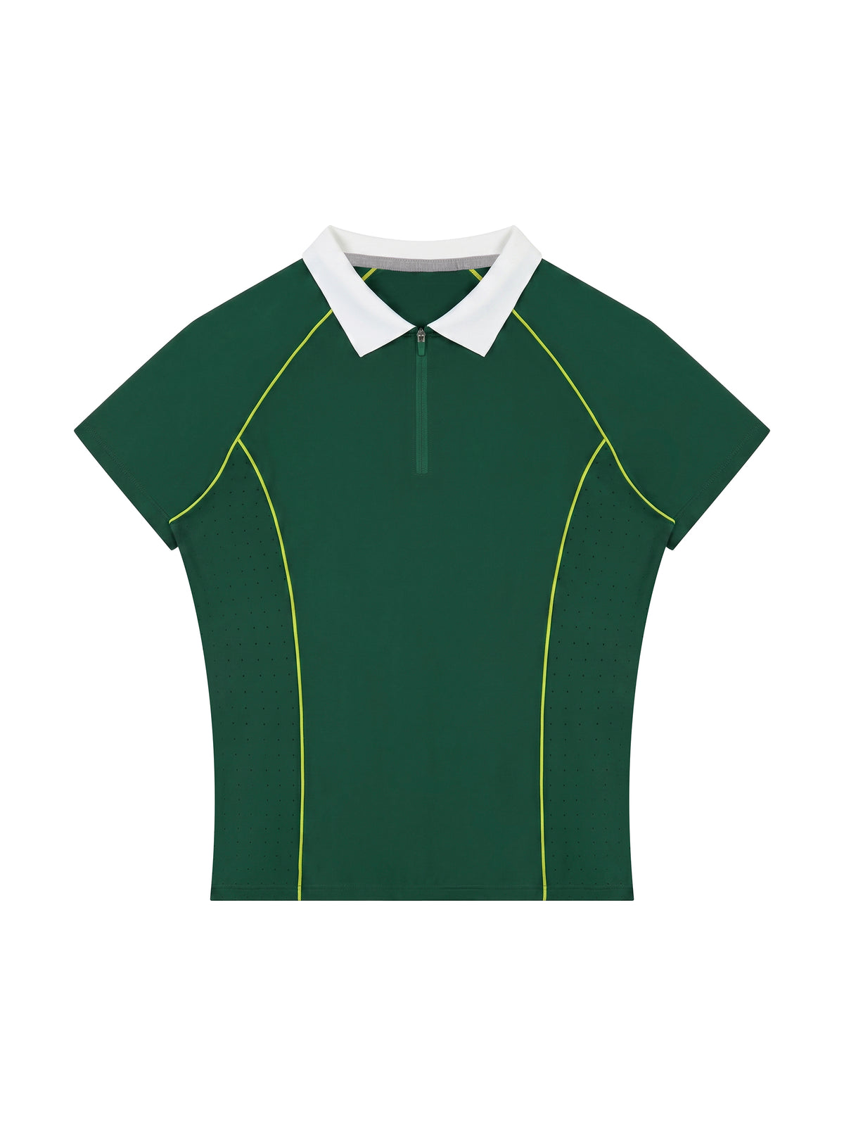 Women’s Slim Fit Quarter-Zip Polo Shirt